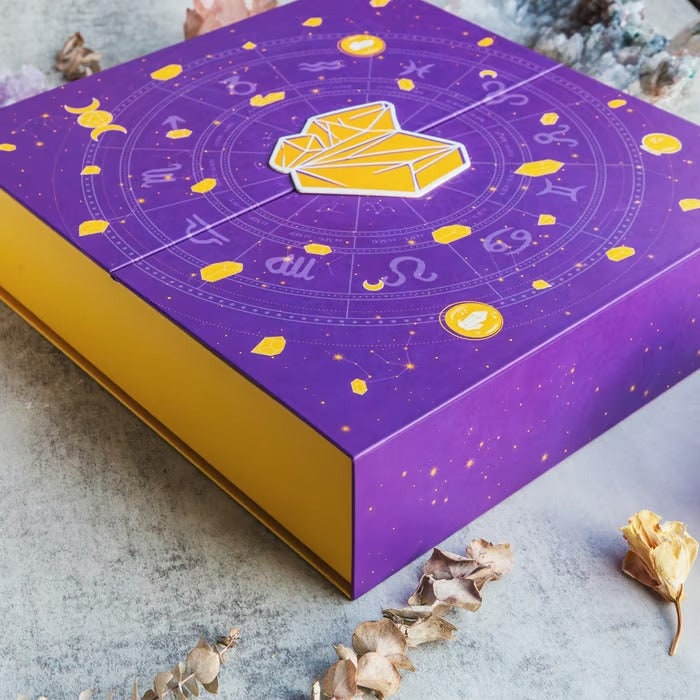 Crystal Advent Calendar with Gemstones for Christmas Countdown