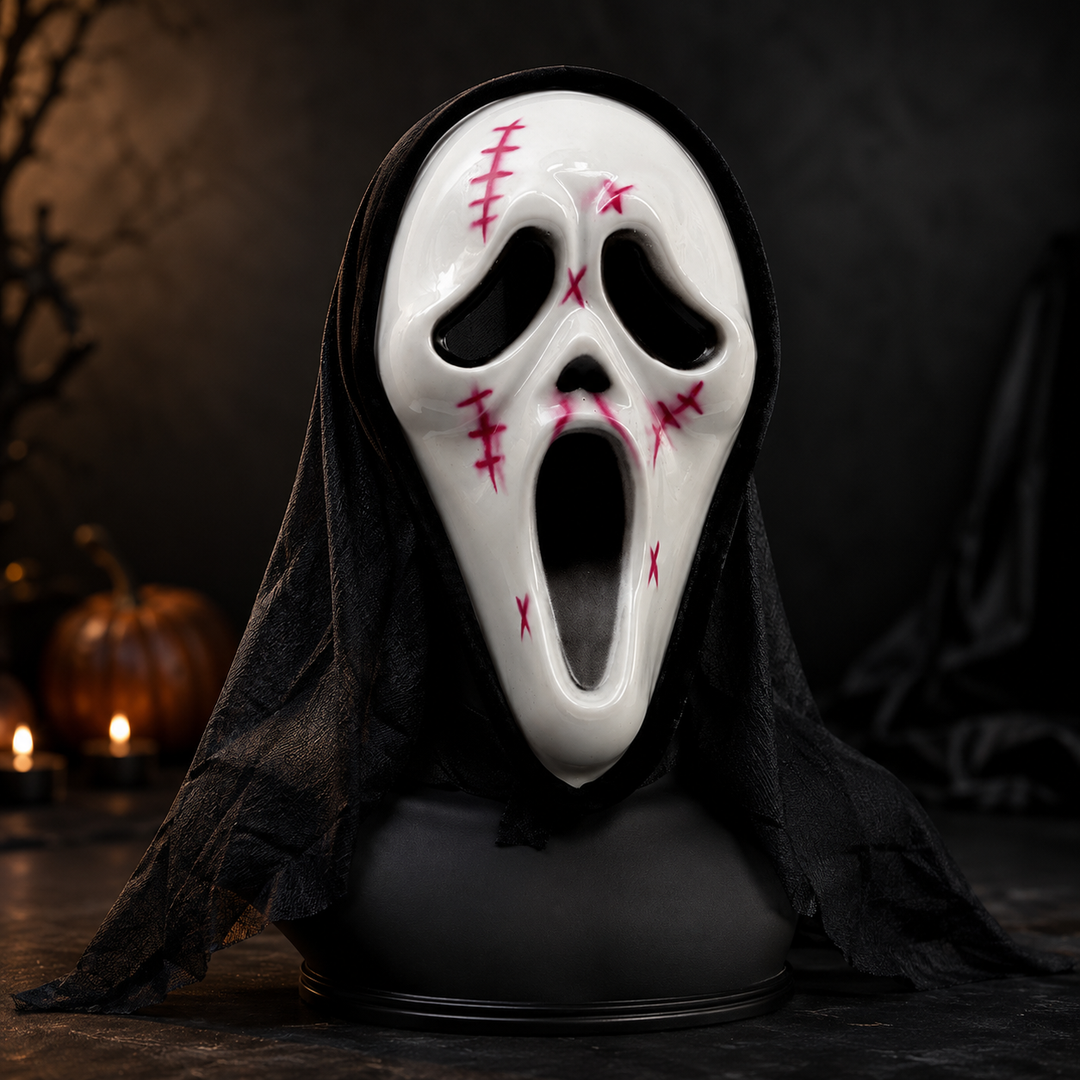 Horror Villain Mask Ghostface Scream Costume Mask