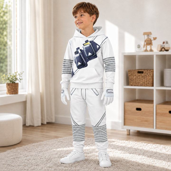 Kids DJ Costume Set Hoodie Joggers Mask