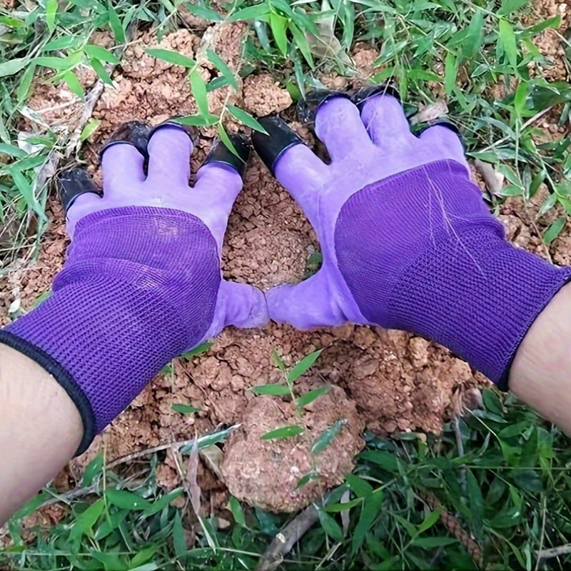 Claw Gardening Gloves 2 Pack with Built-in Claws for Digging and Planting