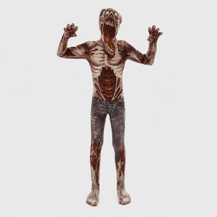 Slenderman Faceless Full Body Suit Halloween Costume for Men