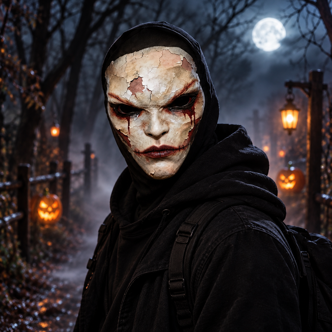 Full Face 3D Breathable Mesh Mask for Costume Party