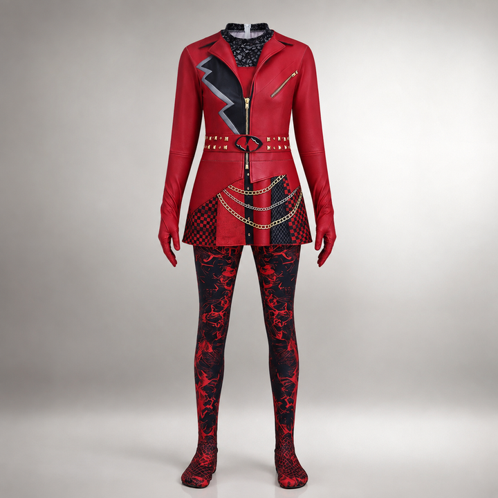 Villain Costume Set with Leggings Halloween Outfit for Kids and Adults