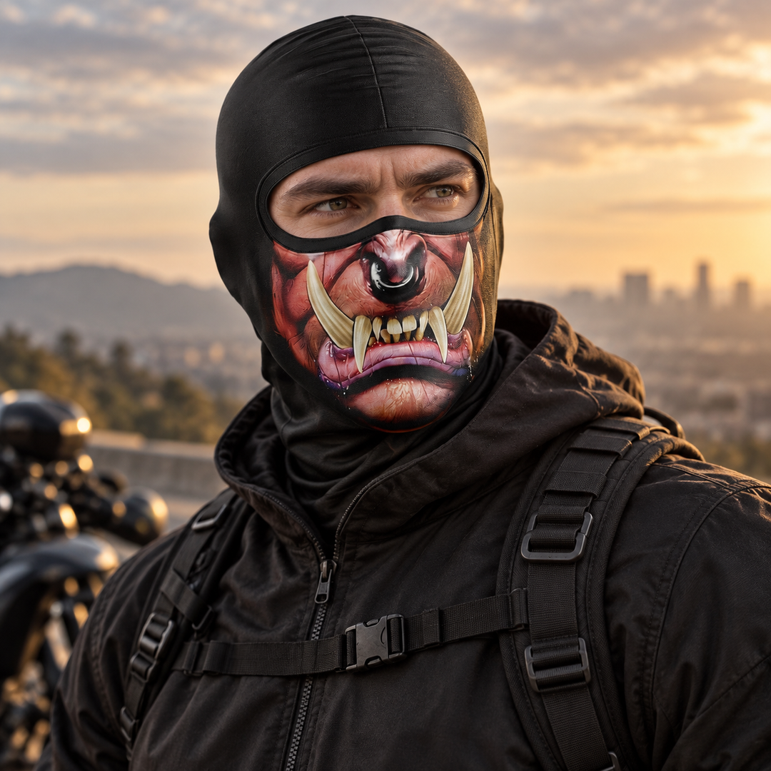 Full Face Halloween Clown Skull Balaclava Mask