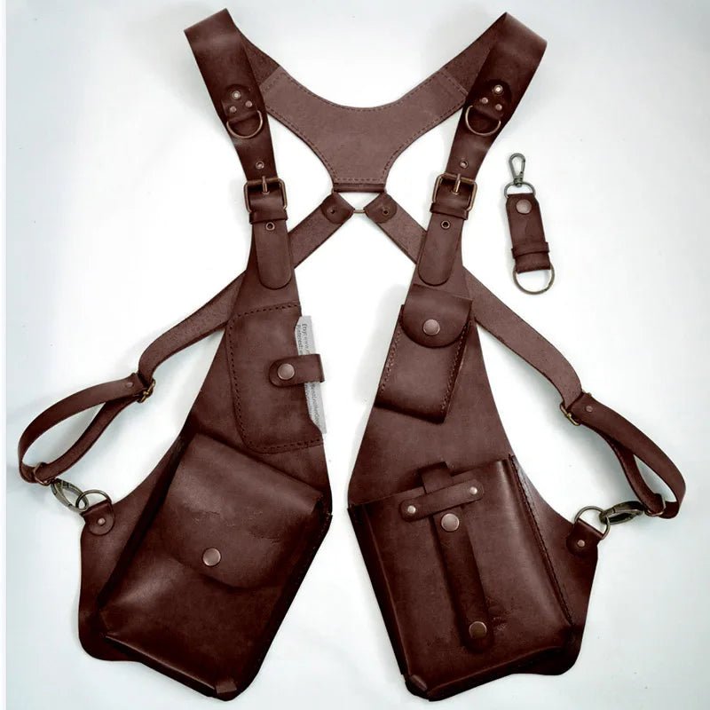 Leather Shoulder Holster Crossbody Bag Anti Theft Security Bag