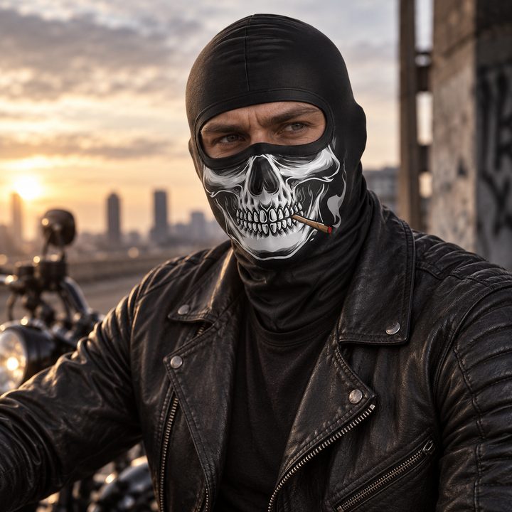 Full Face Halloween Clown Skull Balaclava Mask