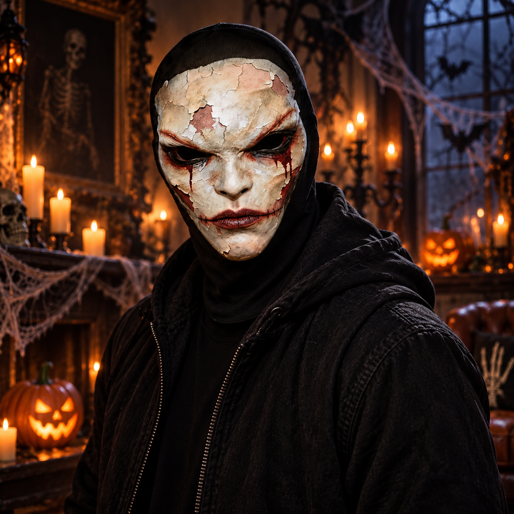 Full Face 3D Breathable Mesh Mask for Costume Party
