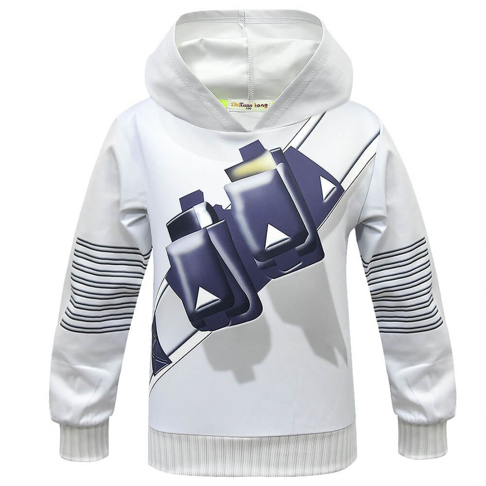 Dj Costume with Light Up LED Mask and Multi-Color Hoodie Pants Set