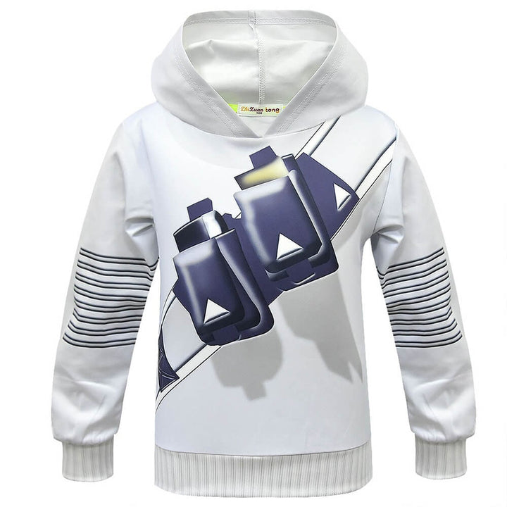 Dj Costume with Light Up LED Mask and Multi-Color Hoodie Pants Set