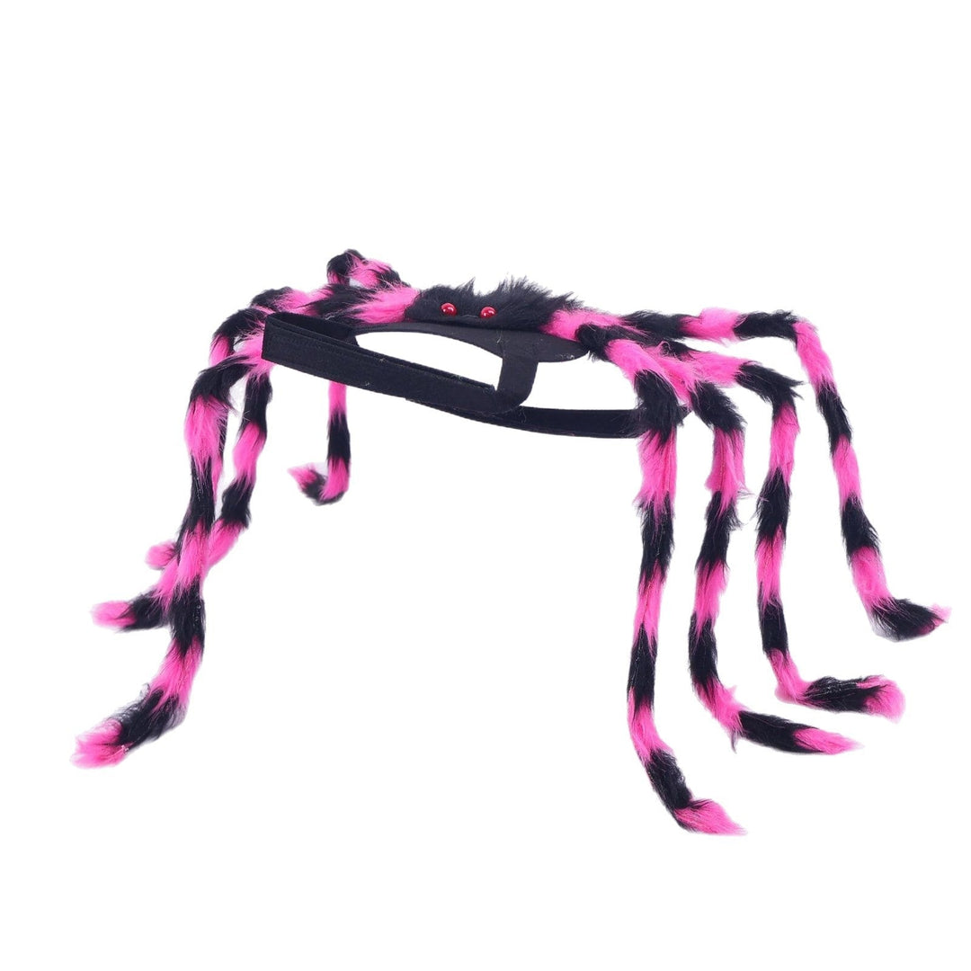 Dog Cat Spider Costume with Bendable Fuzzy Legs Adjustable Straps for Halloween Pet