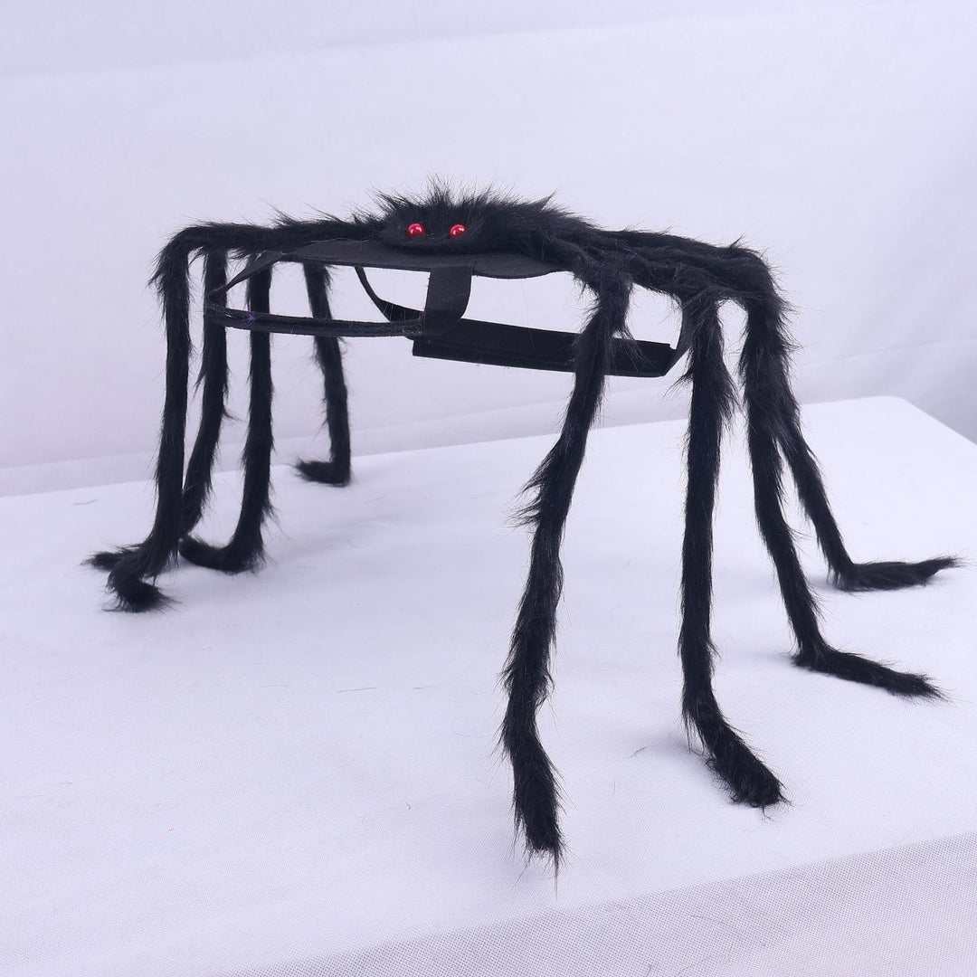 Dog Cat Spider Costume with Bendable Fuzzy Legs Adjustable Straps for Halloween Pet