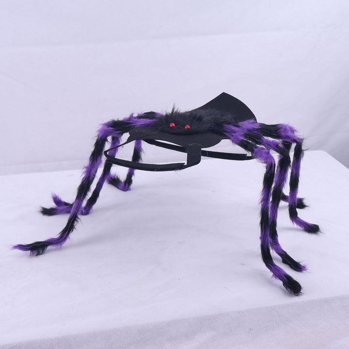 Dog Cat Spider Costume with Bendable Fuzzy Legs Adjustable Straps for Halloween Pet