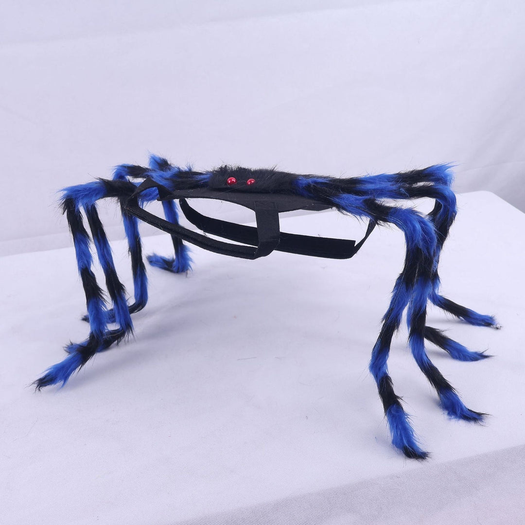 Dog Cat Spider Costume with Bendable Fuzzy Legs Adjustable Straps for Halloween Pet