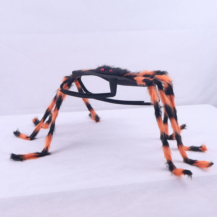 Dog Cat Spider Costume with Bendable Fuzzy Legs Adjustable Straps for Halloween Pet