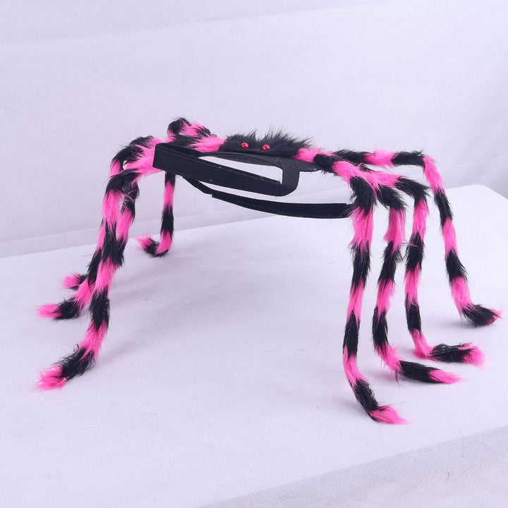 Dog Cat Spider Costume with Bendable Fuzzy Legs Adjustable Straps for Halloween Pet