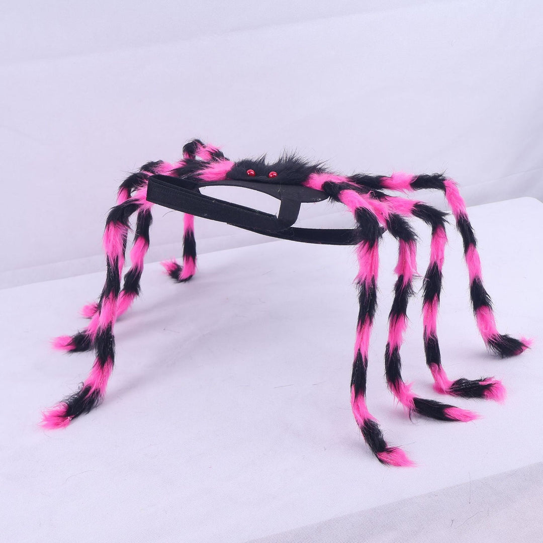 Dog Cat Spider Costume with Bendable Fuzzy Legs Adjustable Straps for Halloween Pet