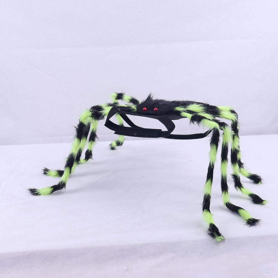 Dog Cat Spider Costume with Bendable Fuzzy Legs Adjustable Straps for Halloween Pet