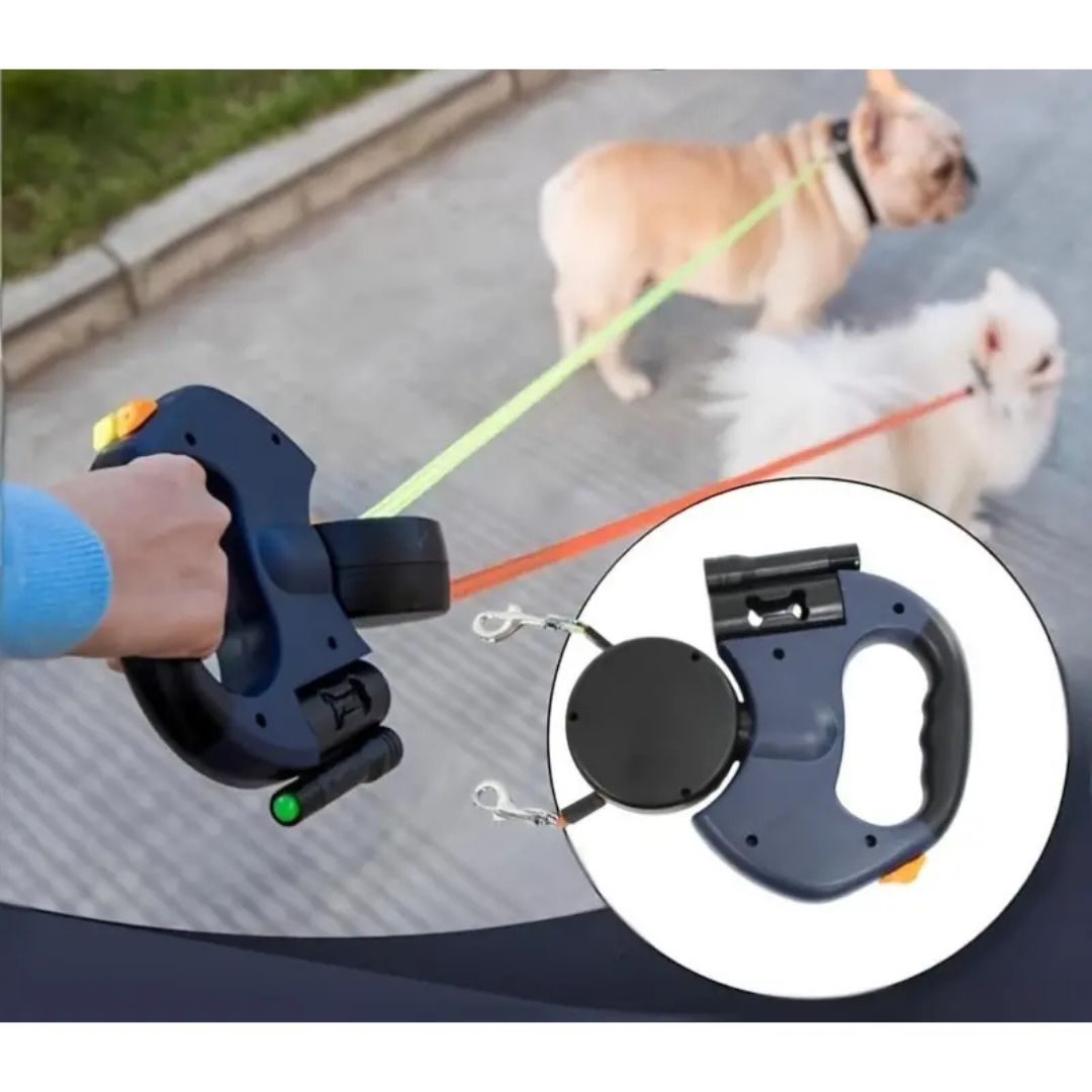Double Dog Leash Connector Anti Tangle Leash Coupler