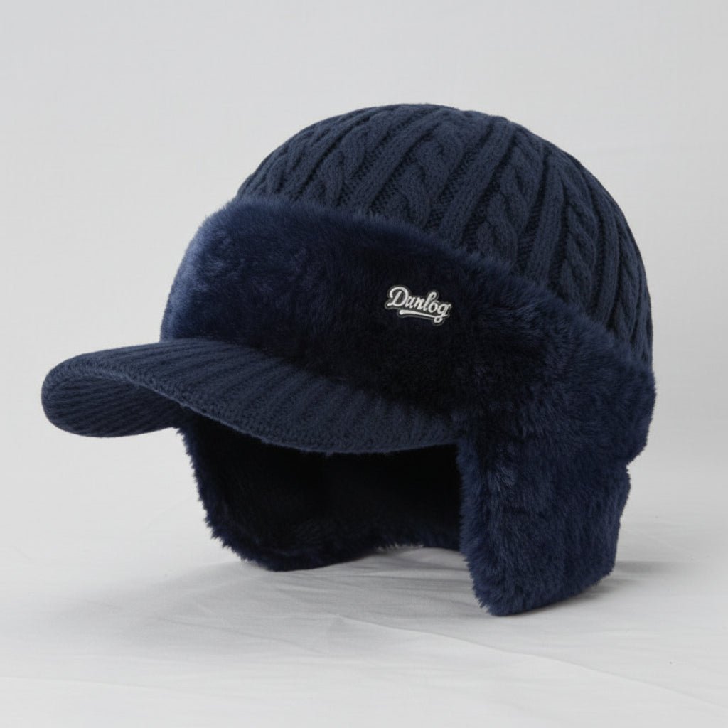 Trapper Hat with Ear Flaps and Wool Lining Winter Hat