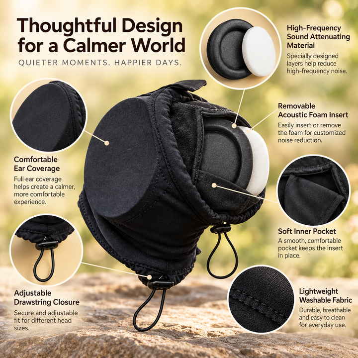 Dog Ear Protectors Noise Suppressing Calming for Fireworks