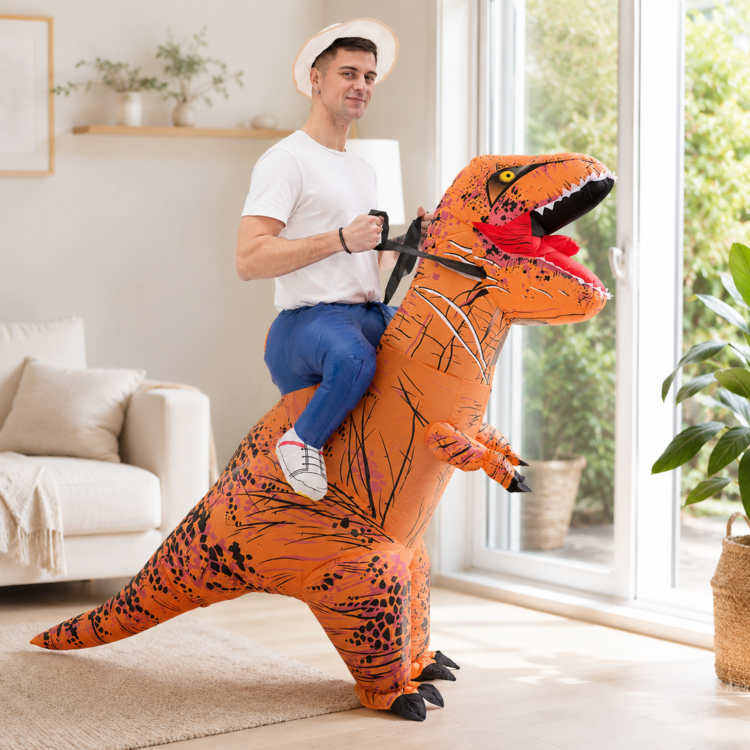 Inflatable T-Rex Ride-On Dinosaur Costume Halloween