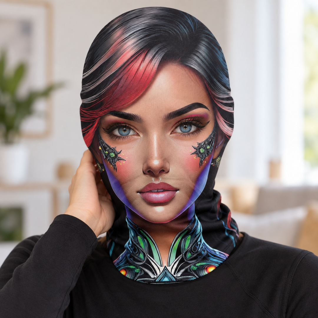 Halloween Full Face Mesh Mask Realistic Scary Costume Mask