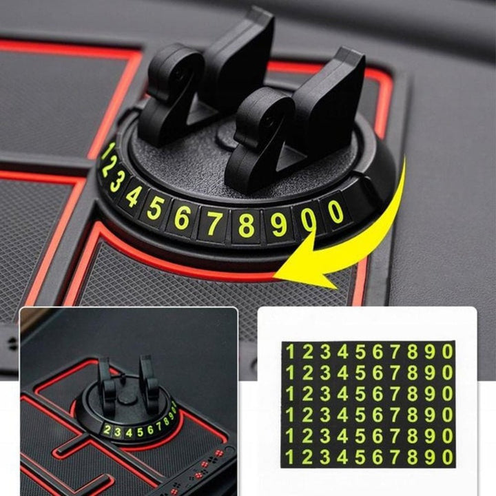 Car Mat Phone Holder Anti-Slip Aromatherapy Cool Light Accessory