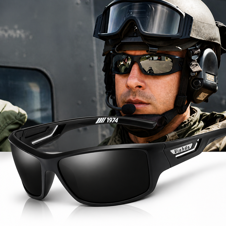 Aviator Polarized Sunglasses UV Protection Military Style