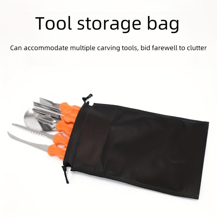 Pumpkin Carving Kit and Tools Set with Stainless Steel Blades and Supplies for Halloween