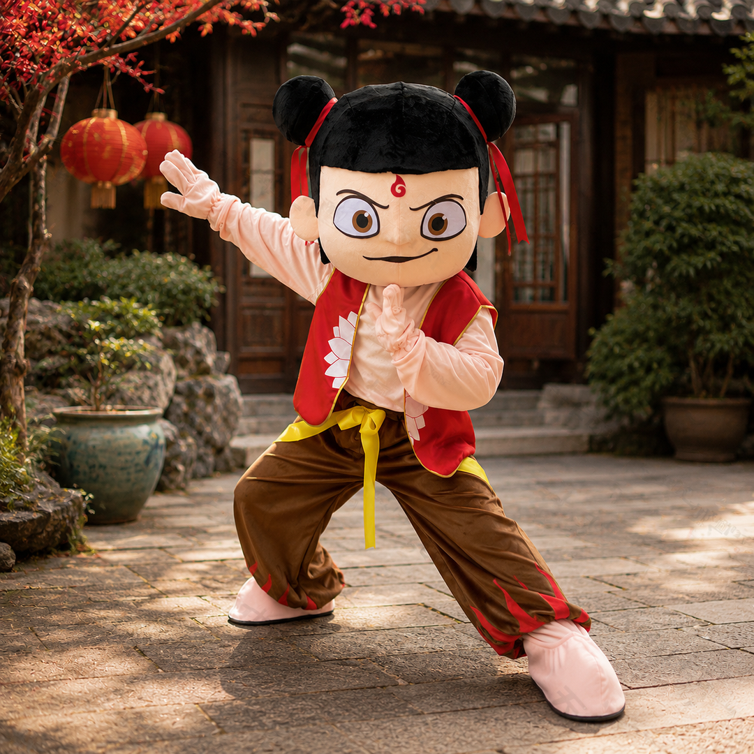 Nezha Warrior Boy Full Body Mascot Costume