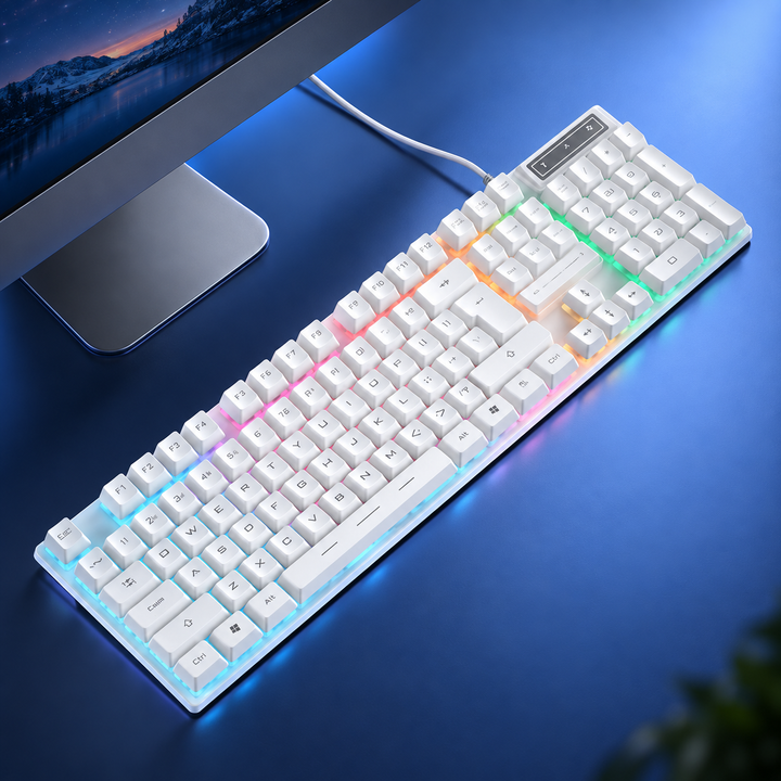 Wired Gaming Mechanical Keyboard RGB Backlit for PC