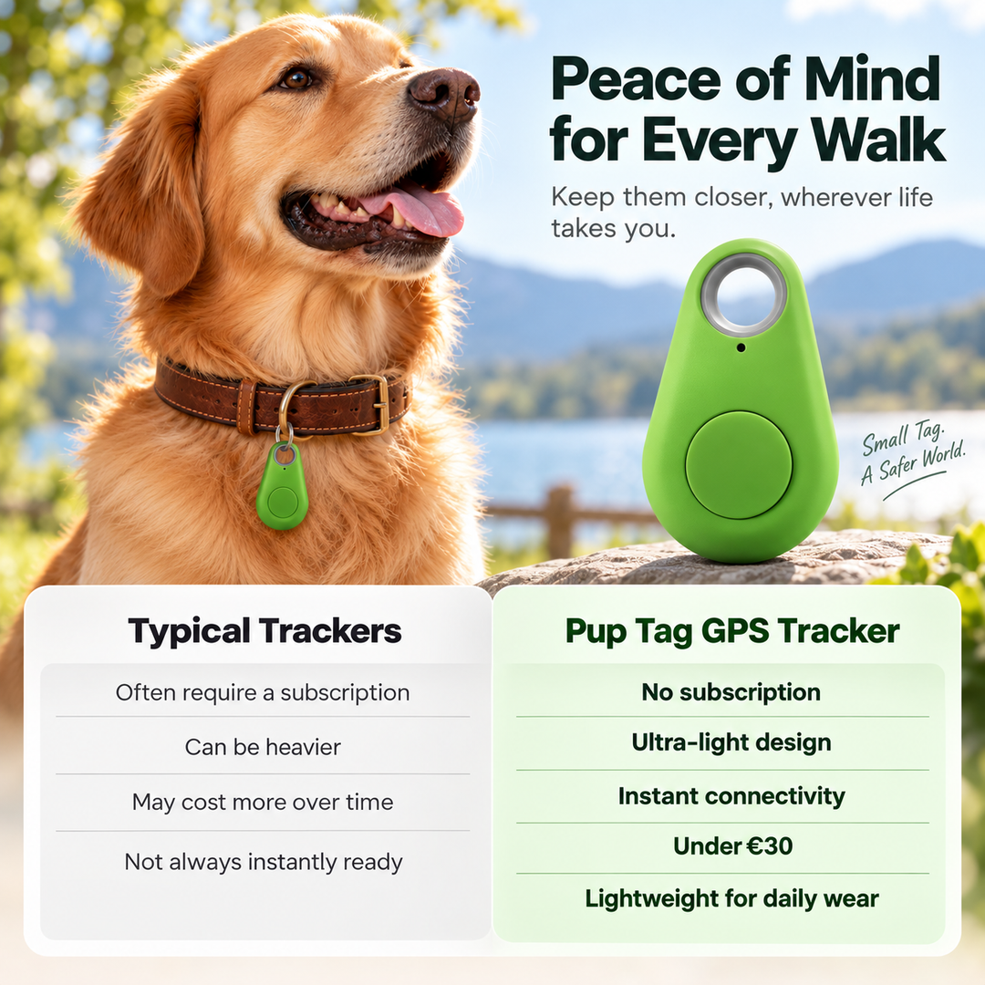 GPS Dog Tracker Waterproof Real Time Safety Zone Alerts