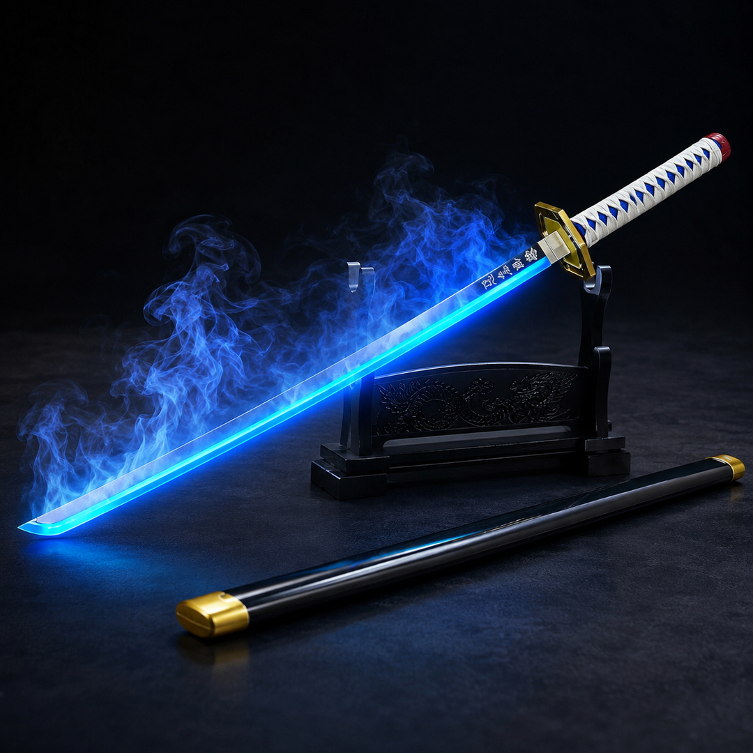 Light-Up Nichirin Sword Cosplay Prop with Sheath