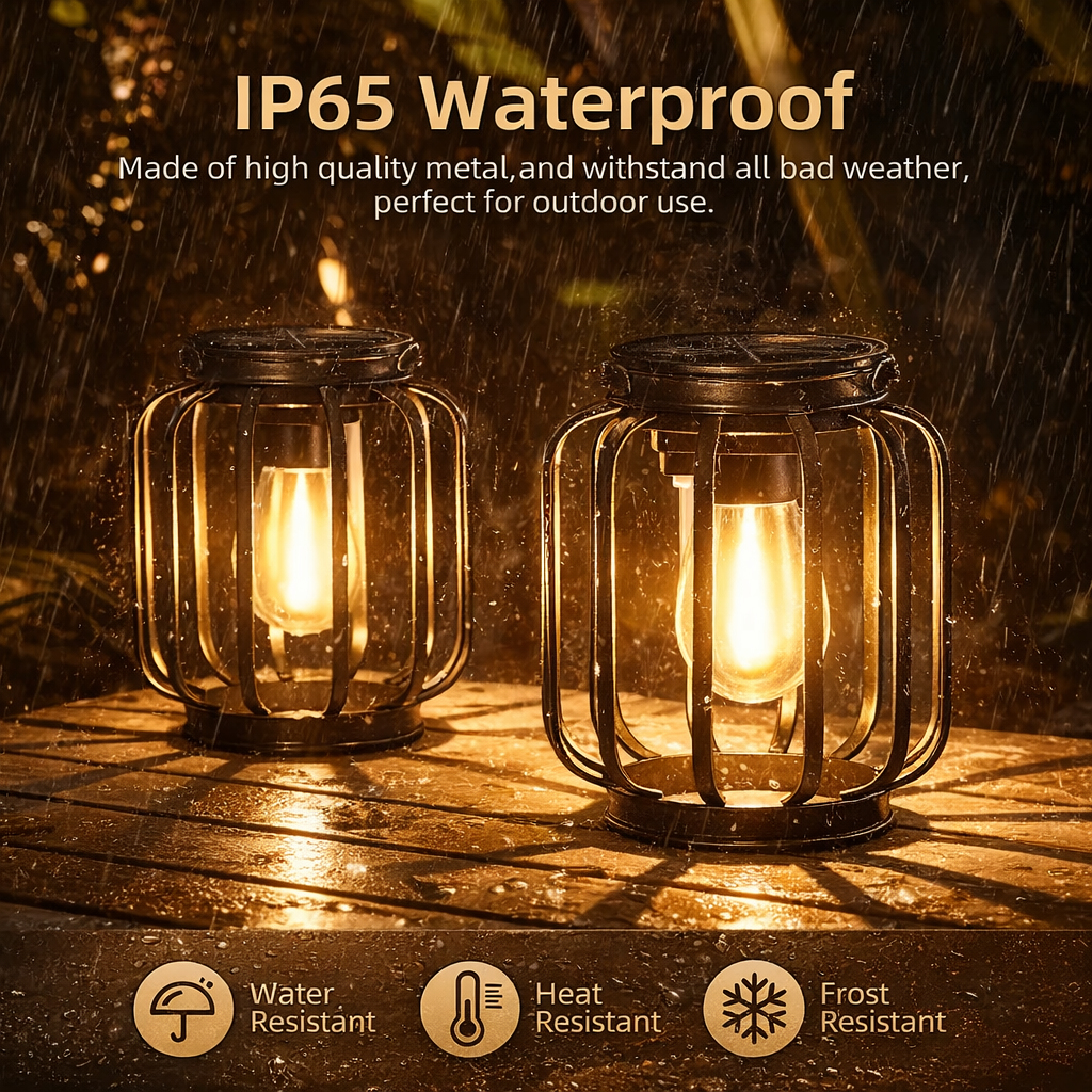 Solar Hanging Lantern Outdoor Garden Lights Solar Powered LED Lanterns