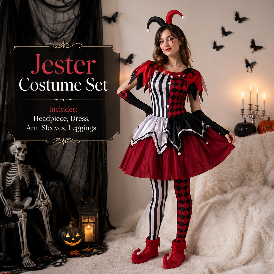 Women’s Harley Quinn Dress Costume Halloween Costume