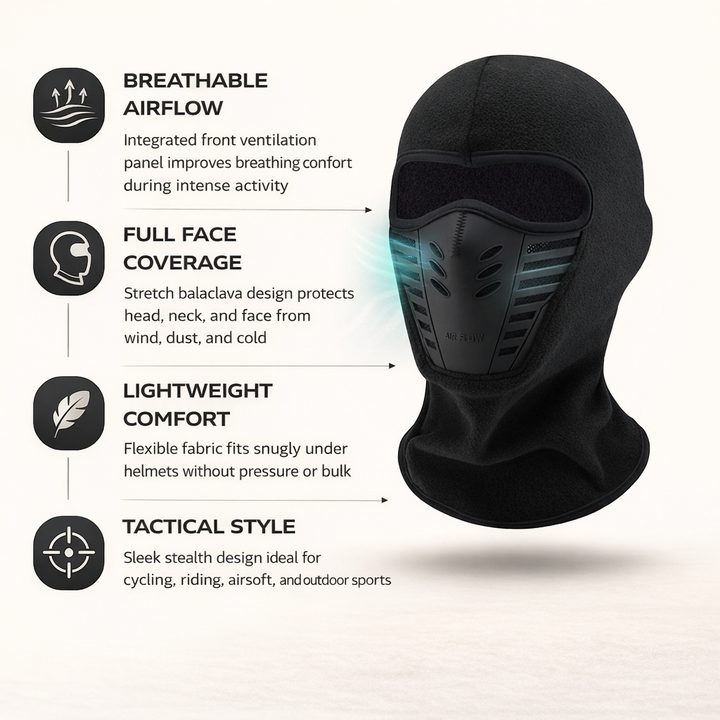 Thermal Balaclava Face Mask Full Cover for Motorcycle and Bicycle Riding