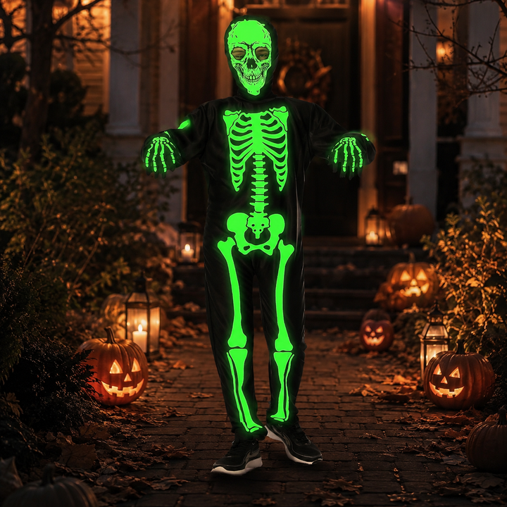 Skeleton Costume Glow in the Dark Halloween Costume