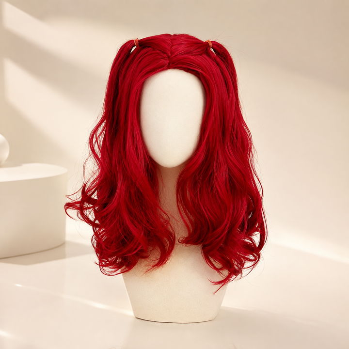 Kids Costume with Wig Descendants Rise of Red Outfit