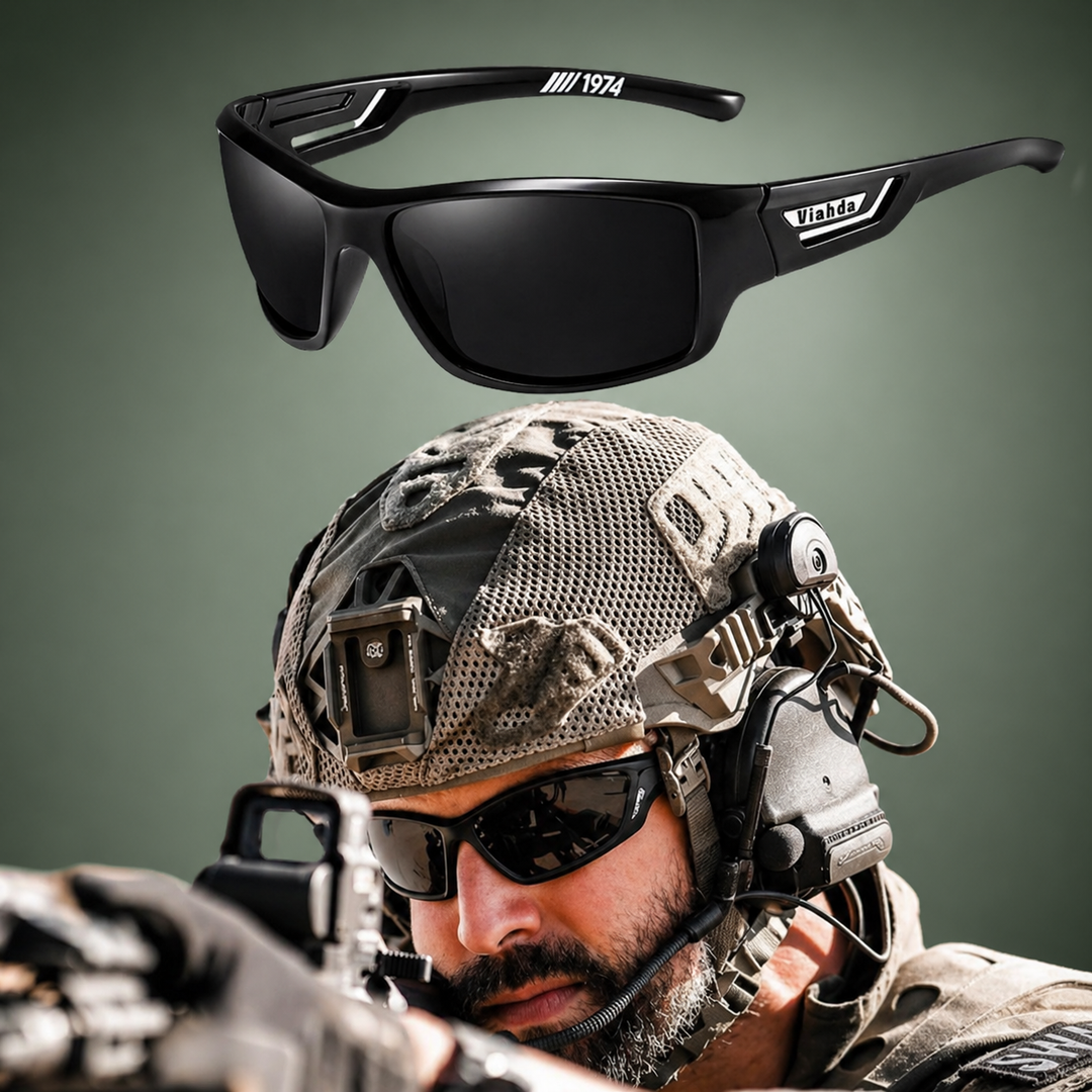 Aviator Polarized Sunglasses UV Protection Military Style