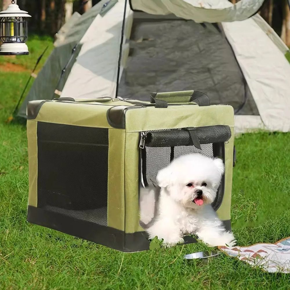 Folding Portable Dog Crate Kennel Pet Carrier