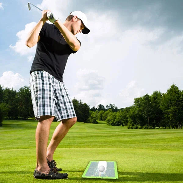 Golf Swing Training Mat with Detection Sensor