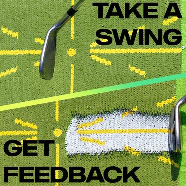 Golf Swing Training Mat with Detection Sensor