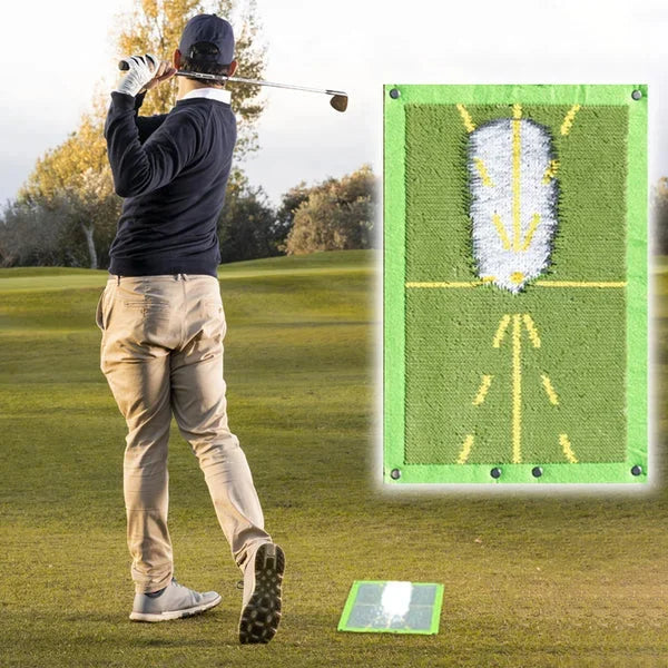 Golf Swing Training Mat with Detection Sensor