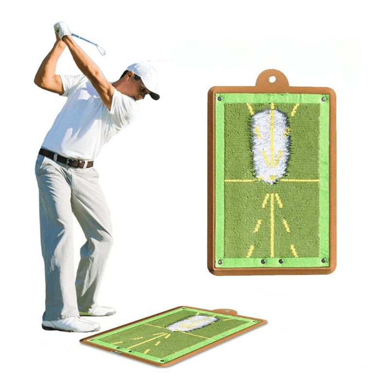 Golf Swing Trainer Mat with Real Time Swing