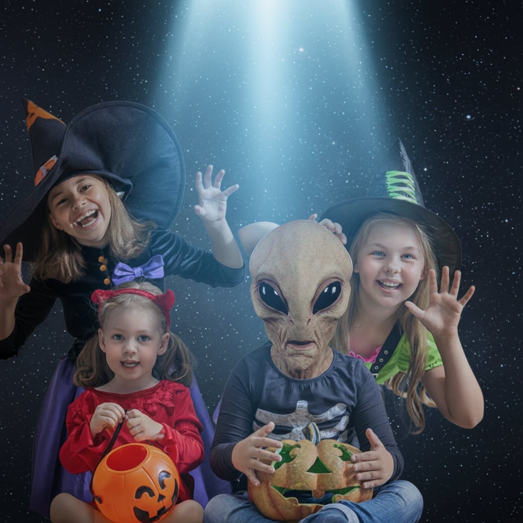 Halloween Alien Mask with Creepy Wrinkled Latex Full Head Design for Costume Party