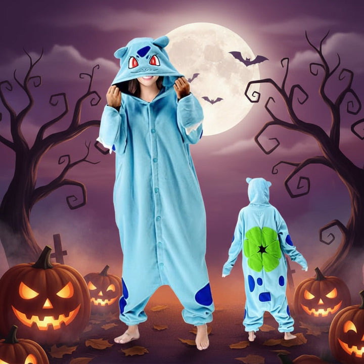 Halloween and Onesie Pajamas with Character Hood Fleece Hooded Design for Christmas Party
