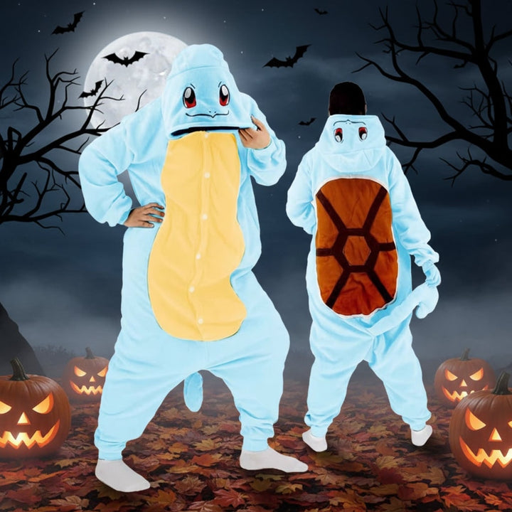 Halloween and Onesie Pajamas with Character Hood Fleece Hooded Design for Christmas Party