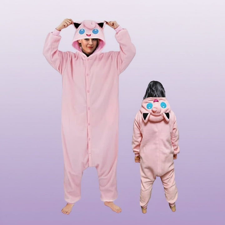 Halloween and Onesie Pajamas with Character Hood Fleece Hooded Design for Christmas Party