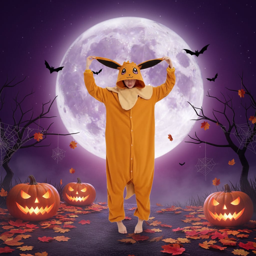 Halloween and Onesie Pajamas with Character Hood Fleece Hooded Design for Christmas Party