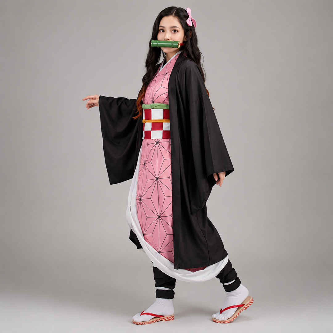 Halloween Anime Cosplay Costume and Outfits Set with Kimono Haori Jacket